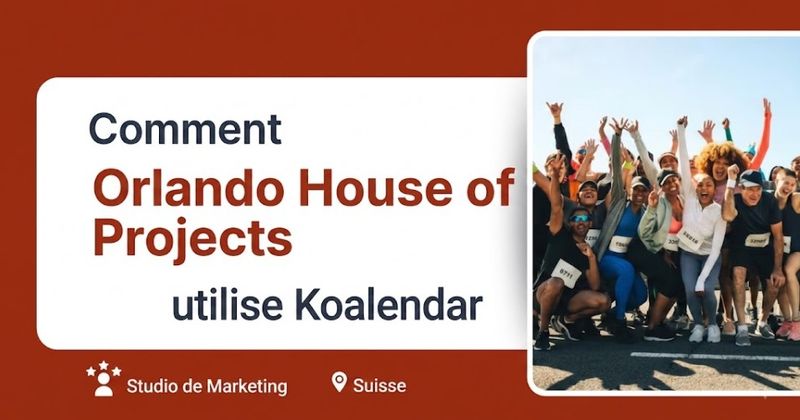 activités d’événements sportifs réservées avec la planification Koalendar pour les équipes marketing
